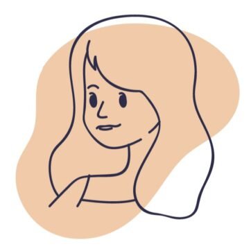 Einfache Grafik einer Frau